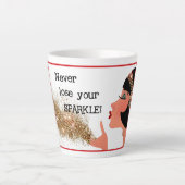 "Verlies nooit je kraag!" Latte Mok (Voorkant)