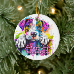 Verlies nooit je nieuwsgierigheid, er is zoveel te keramisch ornament