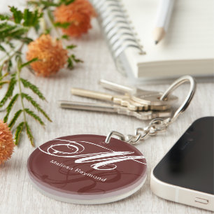 Verlies nooit meer je sleutels. Monogram Sleutelhanger