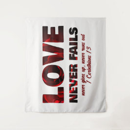 VERLIES NOOIT NIET Christelijk Wandkleed