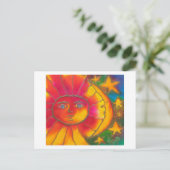 VERLIES ONDER DE ZON MOON EN DE STARS UITNODIGING BRIEFKAART (Staand voorkant)