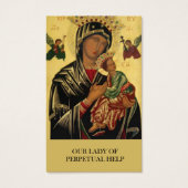 Verlies Onze Lieve Vrouw Eeuwige Hulp Gebed Sympat Visitekaartjes (Voorkant)