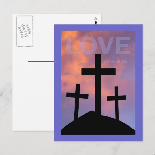 VERLIES - Romeinen 5:8 Briefkaart (Voorkant / Achterkant)