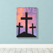 VERLIES - Romeinen 5:8 Canvas Afdruk (Insitu (Houten vloer))