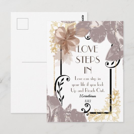 VERLIES STAPPEN IN Art Briefkaart (Voorkant / Achterkant)