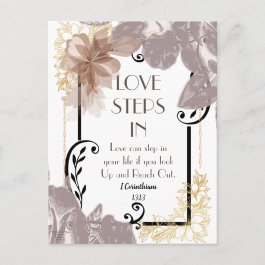 VERLIES STAPPEN IN Art Briefkaart (Voorkant)