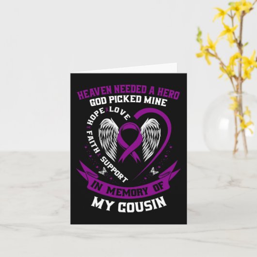 Verlies Ter Nagedachtenis Van Neef / Nicht Alvlees Kaart (Gele Bloem)