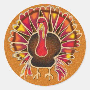 VERLIES TURKIJE DOOR SHARON SHARPE RONDE STICKER
