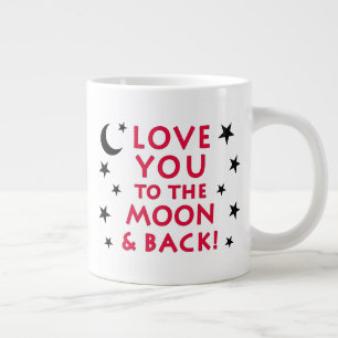 VERLIES U NAAR DE MOON & TERUGKOFFIE & TEA 20 OZ M GROTE KOFFIEKOP