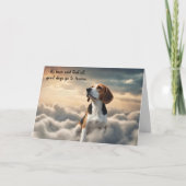 Verlies van Beagle Dog Heaven Sympathie Kaart (Voorkant)