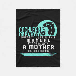 Verlies van bewustzijn Moeder Cochleair Implantaat Fleece Deken