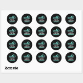 Verlies van bewustzijn Moeder Cochleair Implantaat Ronde Sticker (Vel)