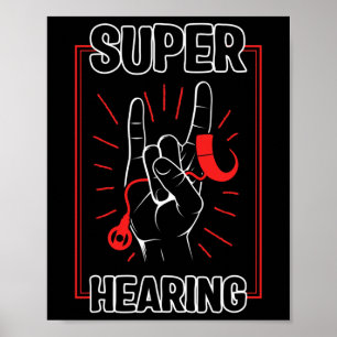Verlies van bewustzijn Super Hearing Cochleair Imp Poster