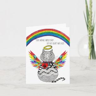 Verlies van Cat Condoleance Sympathie Wenskaart Kaart