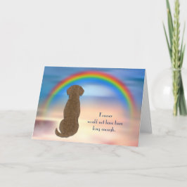 Verlies van Chesapeake Bay Retriever Rainbow Sympa Feestdagen Kaart