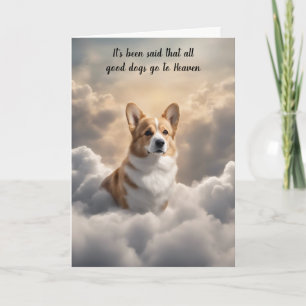 Verlies van Corgi Dog Heaven Sympathie Kaart