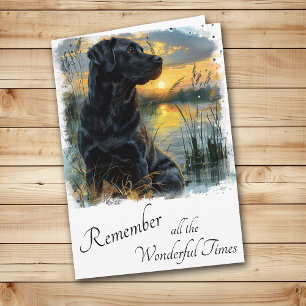 Verlies van de Labrador Retriever Condolence Kaart