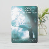 Verlies van de speciale sympathiekaart van het mer kaart (Staand voorkant)