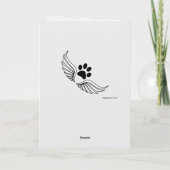 Verlies van de Sympathie van de Douane van de Hond Kaart (Achterkant)