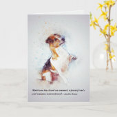 Verlies van de Sympathie van de Douane van de Hond Kaart (Gele Bloem)