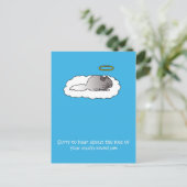 Verlies van de sympathie van Pet Chinchilla Briefkaart (Staand voorkant)