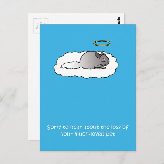 Verlies van de sympathie van Pet Chinchilla Briefkaart (Voorkant / Achterkant)