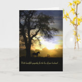 Verlies van de sympathiekaart van de echtgenoot kaart (Gele Bloem)