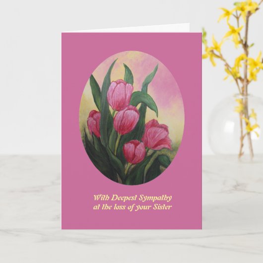 Verlies van de zuster-sympathikaart kaart (Gele Bloem)