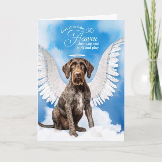 Verlies van Duitse Draadharige Pointer Hond Huisdi Kaart (Voorkant)