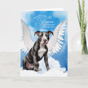 Verlies van een Black Staffordshire Dog Pet Sympat Kaart