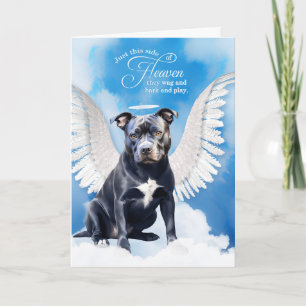 Verlies van een Blue Nose Pitbull Dog Pet Sympathi Kaart