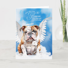 Verlies van een Bulldog Angel Pet Sympathie Kaart