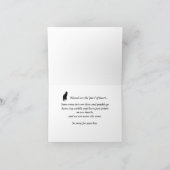 Verlies van een Cat Sympathiekaart Kaart (Binnen)