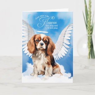 Verlies van een Cavalier King Charles Dog Pet Symp Kaart