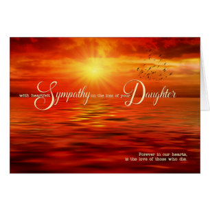 Verlies van een Daughter Sympathie Sunset Ocean