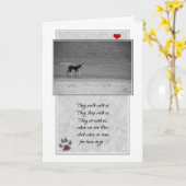 Verlies van een "Dog Beach Theme Sympathie" Kaart (Gele Bloem)