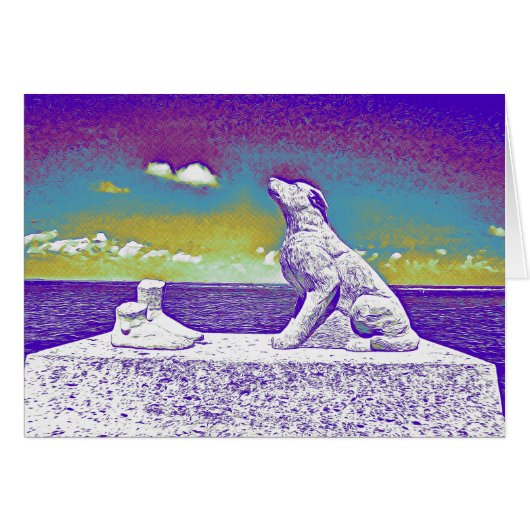 Verlies van een Dog Sympathiekaart (Voorkant Horizontaal)