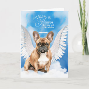Verlies van een Fawn of Tan Franse Bulldog Pet Sym Kaart