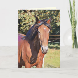 Verlies van een geliefd paard Aangepaste sympathie Kaart