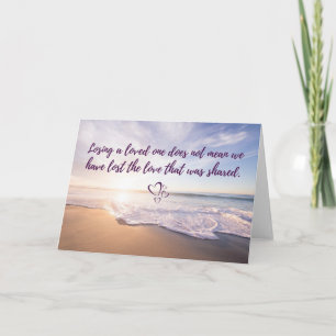 Verlies van een geliefde kaart