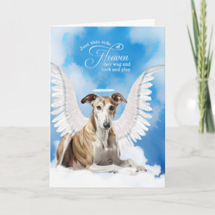 Verlies van een Greyhound Dog Pet Sympathie Kaart