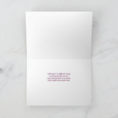 Verlies van een grootvader sympathie Paarse Calla  Kaart (Binnen)