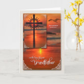 Verlies van een grootvader sympathie zonnesbrood kaart (Gele Bloem)