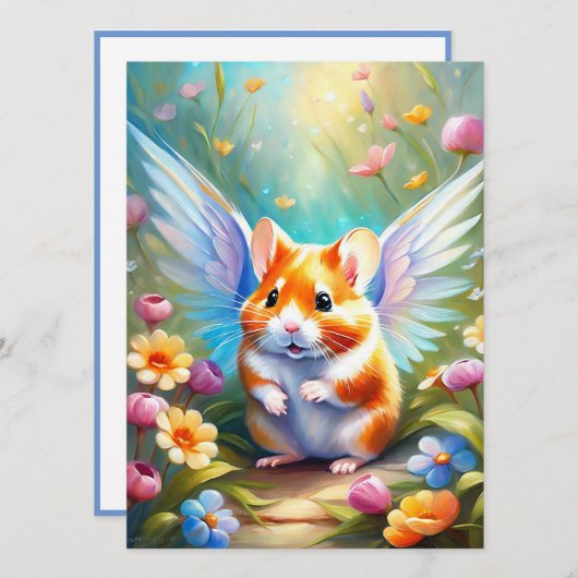Verlies van een Hamster Sympathie Card (Voorkant / Achterkant)