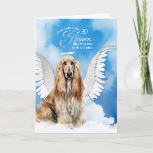 Verlies van een hond Afghaanse hond engel huisdier Kaart