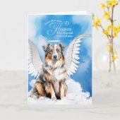 Verlies van een hond Australian Shepherd huisdier  Kaart (Gele Bloem)
