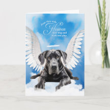 Verlies van een hond Black Great Dane Pet Sympathy