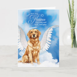 Verlies van een hond Golden Retriever Angel Pet Sy Kaart
