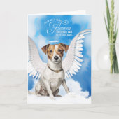 Verlies van een hond Jack Russell Terrier Pet Symp Kaart (Voorkant)