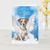 Verlies van een hond Jack Russell Terrier Pet Symp Kaart (Gele Bloem)